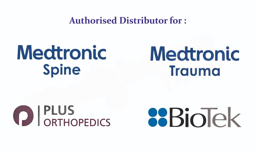 Authorised Distributor for Medtronic Spine, Medtronic Trauma, Plus Orthopedics, BioTek